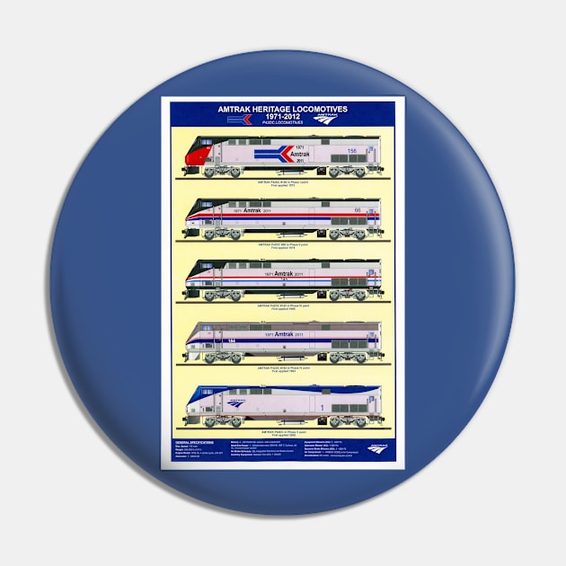 Amtrak Heritage Locomotives Pin by Bonita Vista Photography