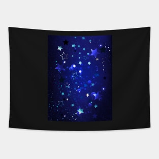 Abstract Blue Background Tapestry