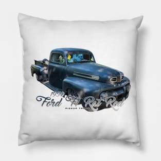 1950 Ford F1 Rat Rod Pickup Truck Pillow