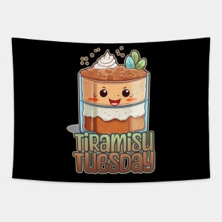 Tiramisu Tuesday Foodie Design Tapestry