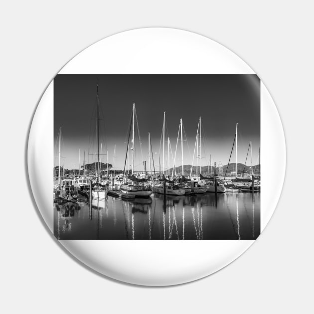 Golden Gate Yacht Club B+W Pin by jforno