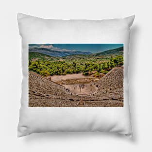 Greece. Epidaurus theater. Pillow