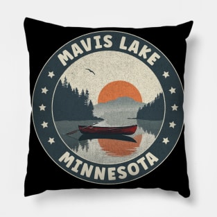 Mavis Lake Minnesota Sunset Pillow