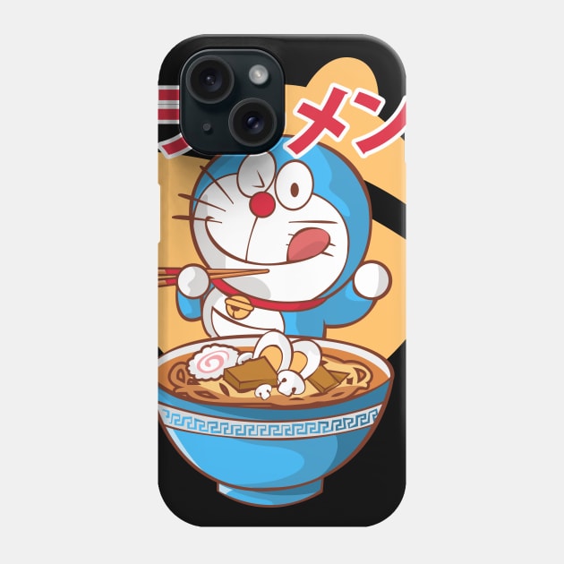 Doraemon Ramen Food Anime Tshirt Phone Case by JDaneStore