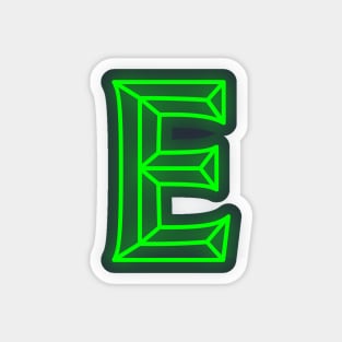 Letter E Letter Art Magnet