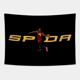 Donovan Mitchell - "Spida" Cavs Tapestry