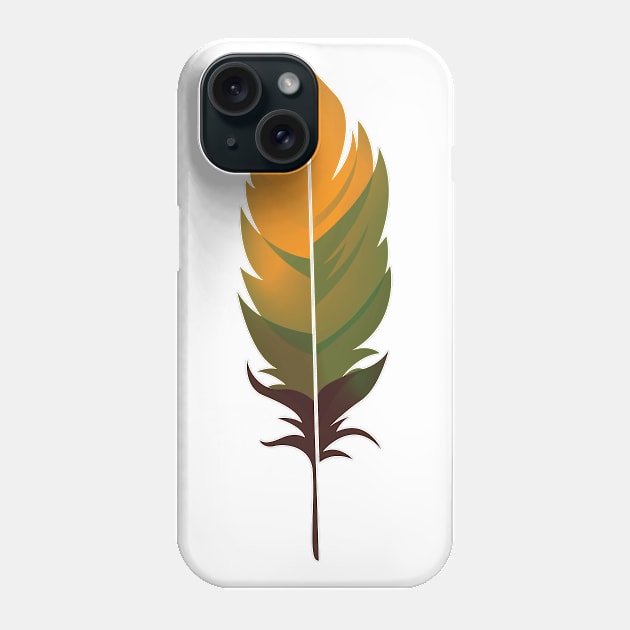 Colorful nature feather Phone Case by uniboutique