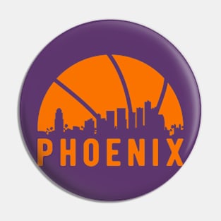 Phoenix Basketball B-Ball City Arizona State Pin