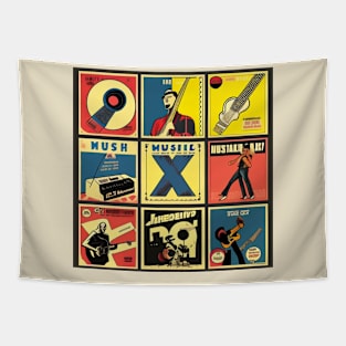 Pop Art Vinyl LP Mashup Tapestry