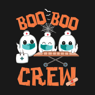 Boo Boo Crew Ghost Doctor Paramedic EMT Nurse Halloween T-Shirt