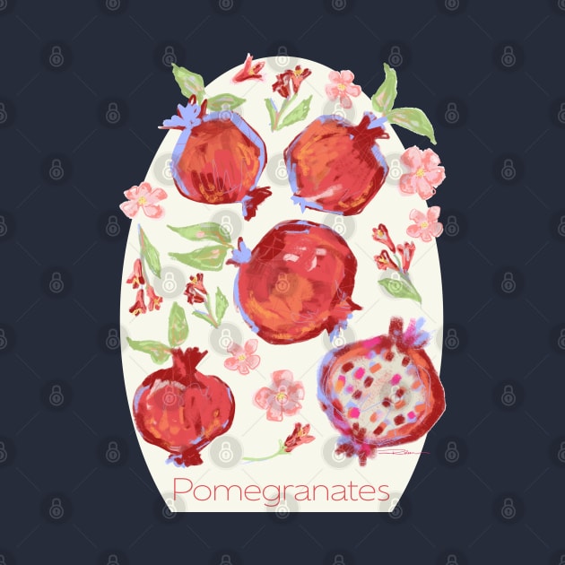 Pomegranates by Limezinnias Design