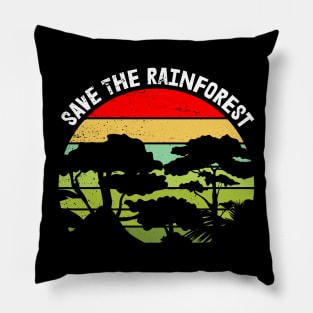 Save The Rainforest Pillow