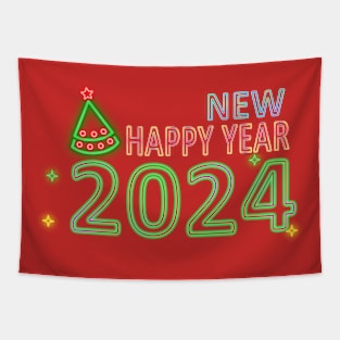 Happy New year 2024 Tapestry