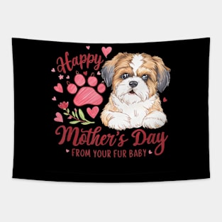 Mother's Day From Your Fur Baby Dog Mom Women Tapestry