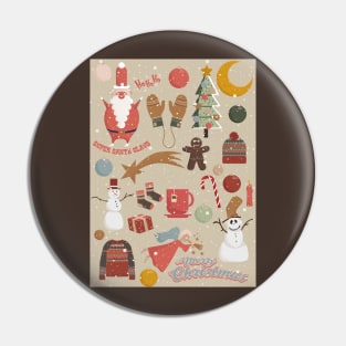 Cute Christmas Postcards - Cute Christmas Illustration - christmas cookies illustration Pin