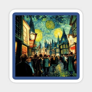 Starry Night in Diagon Alley Magnet