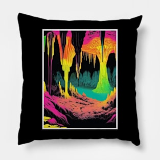 Trail Conqueror Adventure with Positivity Vintage Aesthetic 60s Pillow