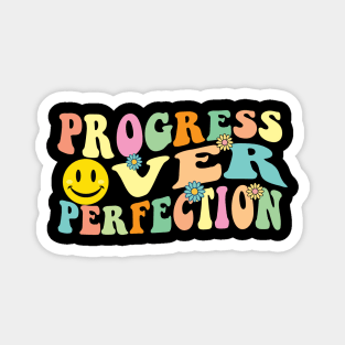 Back To School Progress Over Perfection Magnet