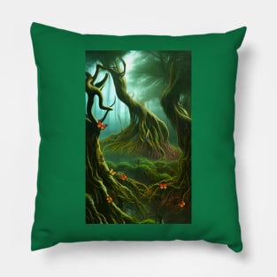 Eerie forest Pillow