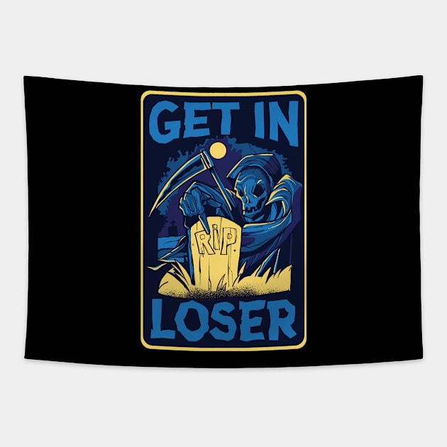 Grim Reaper Tapestry by TheRealestDesigns