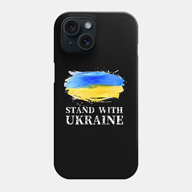 I Stand With Ukraine Phone Case by Marina_Povkhanych_Art