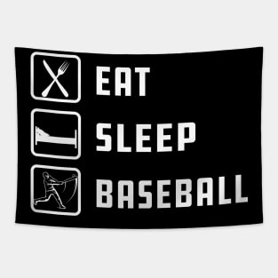 Baseball - Eat Sleep Baseball Tapestry