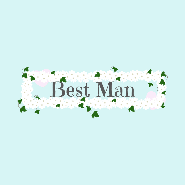 Best Man on wedding day by designInk