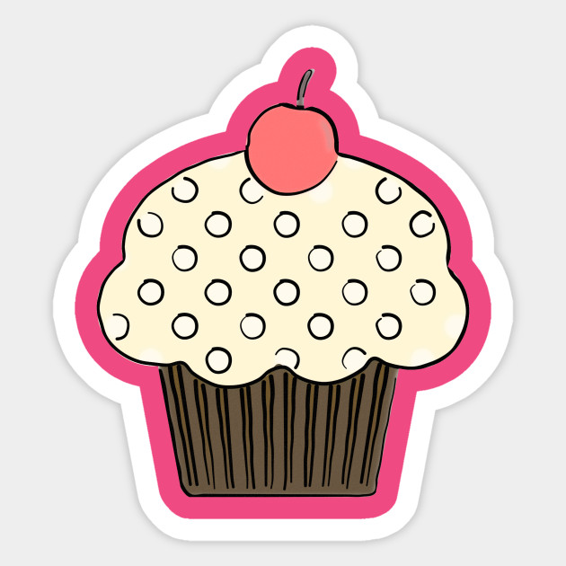 Cute Cartoon Cupcake
