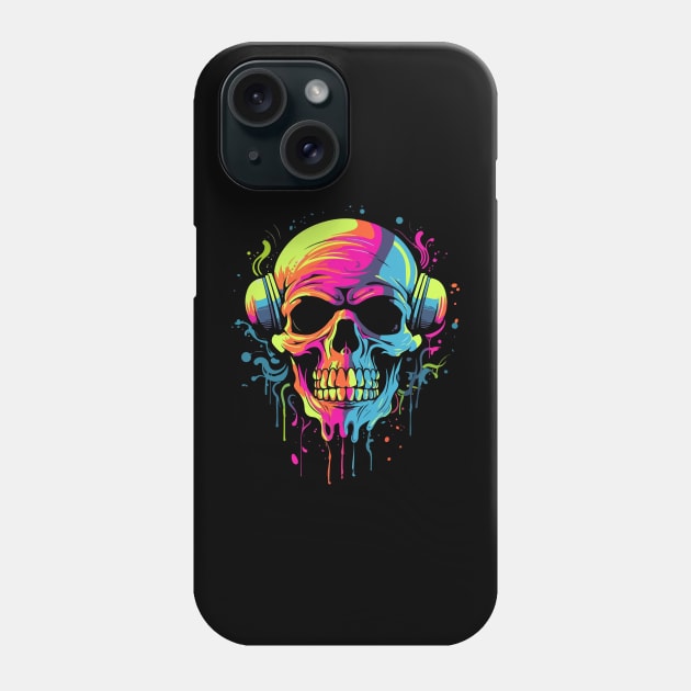 Skull Headphones Phone Case by ARTGUMY