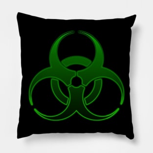 Bio-hazard Green Pillow