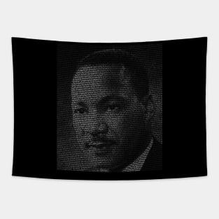 I have a dream text art Martin Luther King Jr portrait Tapestry