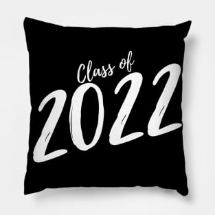 Class Of 2022. Simple Typography White Graduation 2022 Design. Pillow