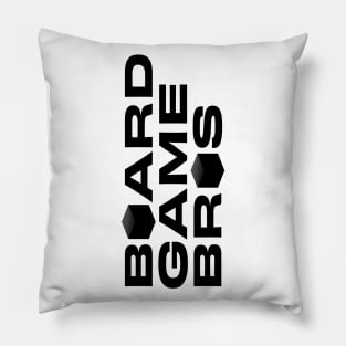 Board Game Bros Logo Black Pillow