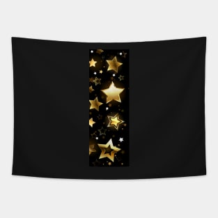 Design with Golden Stars Tapestry