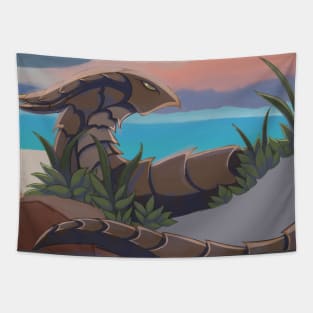 Beach Dragon Tapestry