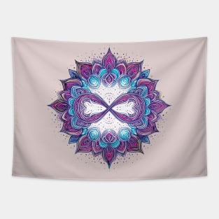 Mandala Purple Blue 1 Tapestry