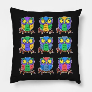 9 Owls Pillow