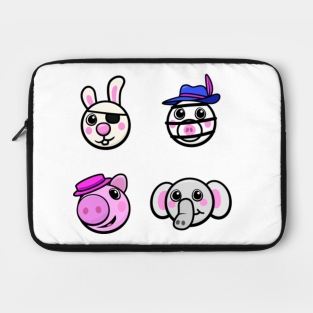 Custodie Per Laptop Piggy Chapter Teepublic It - bunny cute piggy character skin roblox bunny sticker teepublic