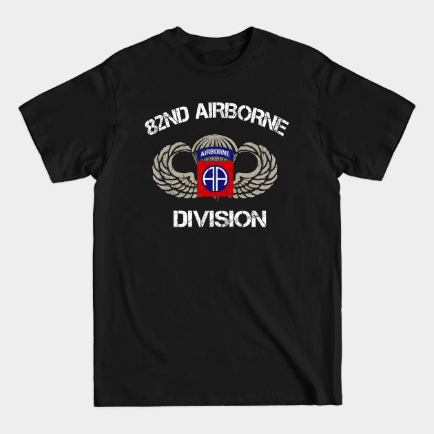Discover US Army 82nd AIRBORNE Division Veteran Vintage - Veterans Day Gift - 82nd Airborne Division Veteran Flag - T-Shirt