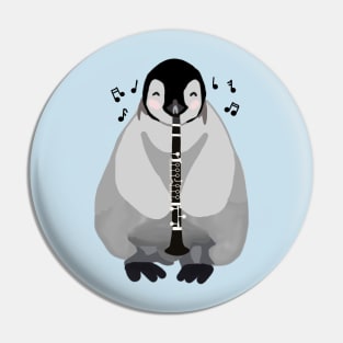 Clarinet Penguin Pin