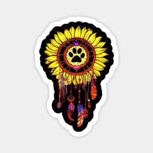 Dog Dream Catcher Sunflower Lover Magnet