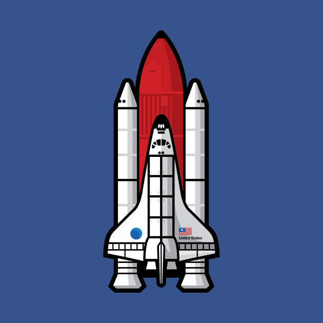 Space Shuttle Launch T-Shirt / Sticker by Jamieferrato19