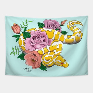 Yellow Albino Ball Python Tapestry