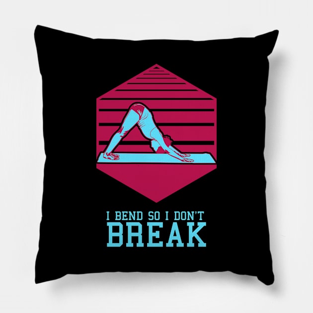 Yoga Saying Pillow by Merchment