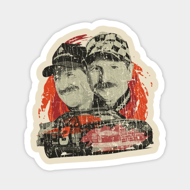 RETRO STYLE - Dale Earnhardt 70s Magnet by MZ212