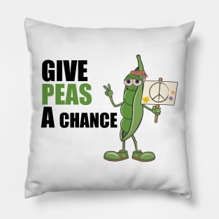 Give Peas a Chance Pillow