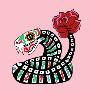 Dia de los Muertos Snake T-Shirt