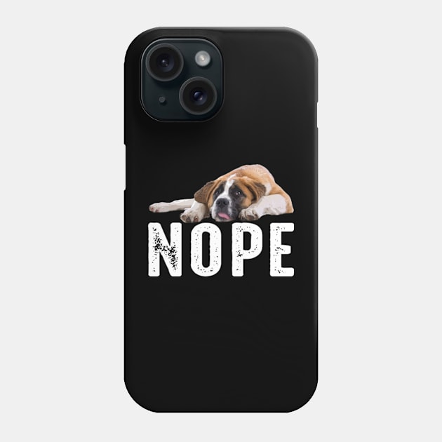 Sleek and Snuggly St. Bernard Elegance, Urban Canine Tee Phone Case by Chocolate Candies