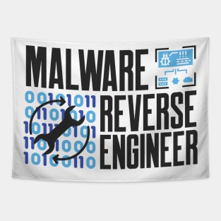 Cybersecurity Malware Reverse Engineer Icons Blue Tapestry