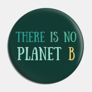 There is no planet B green Pin